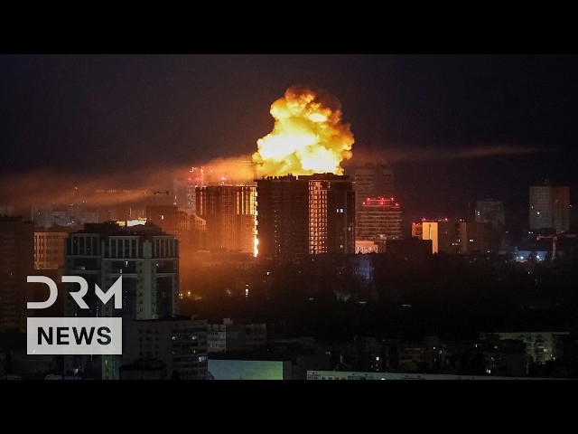 FULL VIDEO: Massive Russian Drone and Missile Attack Rocks Kyiv as Fires Erupt Across City | AH1B