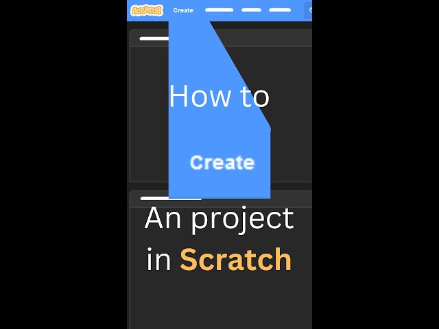 How to Create an Scratch Project #shorts