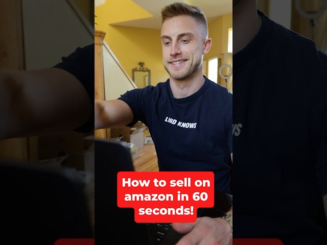 How to sell on Amazon in 60 seconds! FBA for beginners