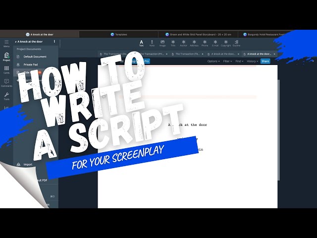 How To Write A Script Using Writers Duet