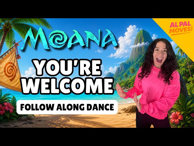 Try This Moana Dance Challenge 🌺 Follow Along Dance to "You're Welcome"
