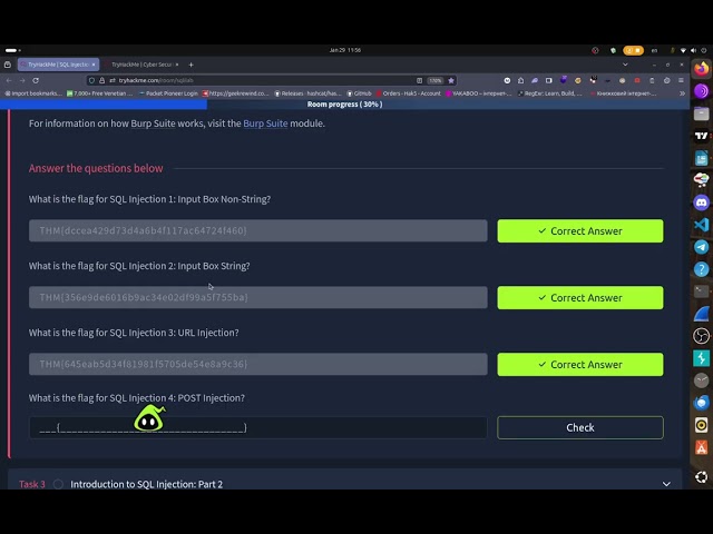 SQL Injection Lab TryHackMe WalkThrough