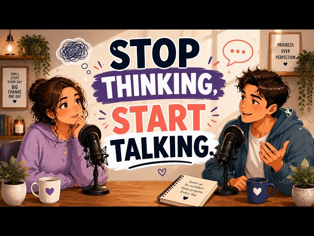 How to Stop Overthinking and Speak English Fluently | B1 Intermediate Listening & Vocabulary