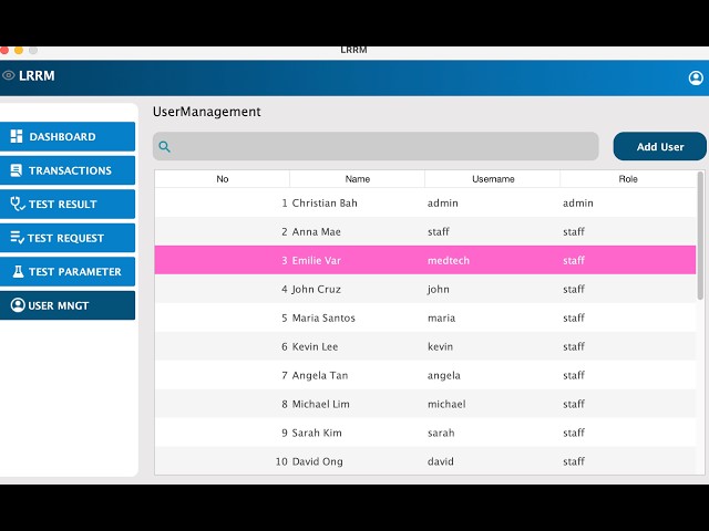 User Table Search Filter with Character Validation (Java Swing Demo)