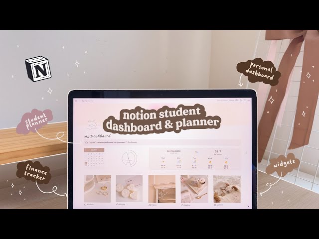 NOTION TUTORIAL 💻✨ Student Dashboard for School & University 🧠