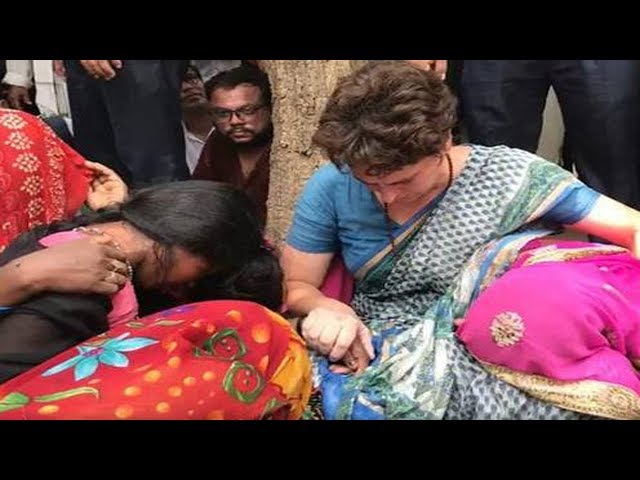 Family members of Sonbhadra clash victims meet Priyanka Gandhi at U.P. guest house