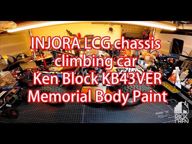 INJORA LCG chassis climbing car  - Ken Block KB43VER Memorial Body Paint