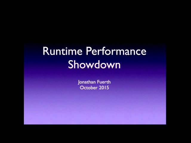 2015-10 Runtime Performance Showdown