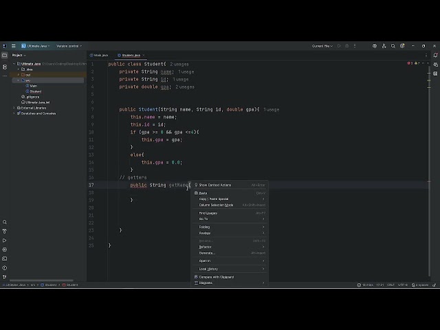 Java OOP Assignment: Student Management System — Class 1 (Student Parent Class) | KNUST Java