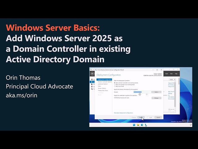 Add New Windows Server 2025 Domain Controller to an Existing Active Directory Domain