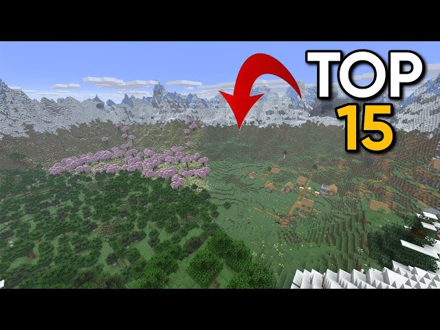 TOP 15 SEEDS for Minecraft! (Java Edition) 1.21+