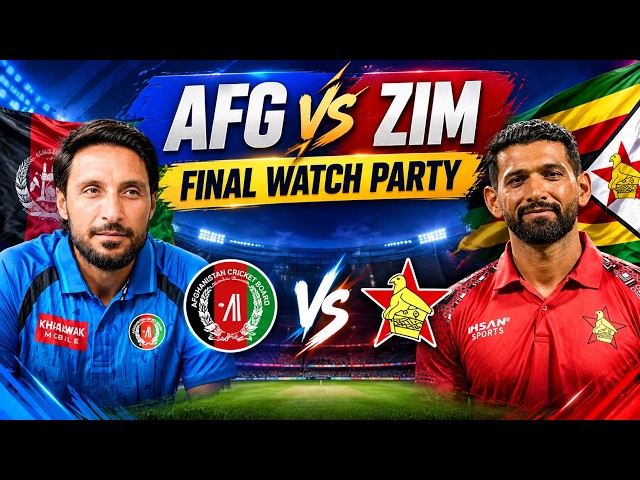 AFG vs ZIM FINAL LIVE 🔥 | Who Will Lift the Trophy? | ODI Tri-Series Final Watch Along With Chat