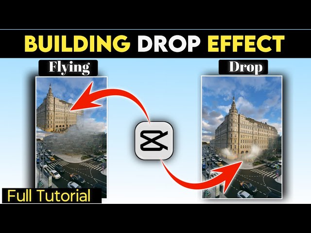 Trending Building Drop Effect Video Editing In Capcut | Capcut Building Drop Effect Video Editing