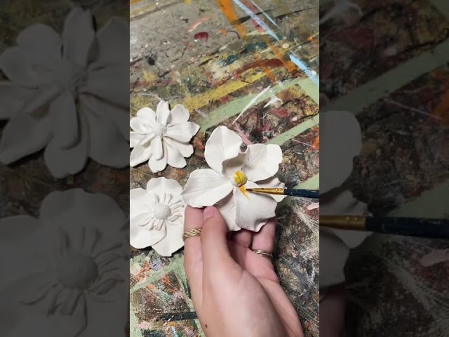 I will definitely be making more polymer clay flowers! #upcycling #upcycled #polymerclay