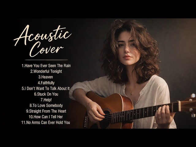 Beautiful 70s 80s 90s Soft Rock Acoustic Covers ( Girl Vocal ) - Greatest Love Songs Playlist