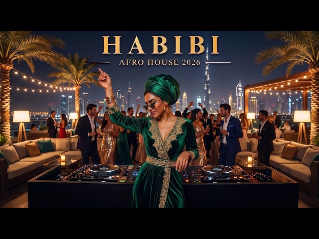 Dubai Night Afro House 2026 🌃 Luxury Rooftop Party Mix | Habibi Vibes
