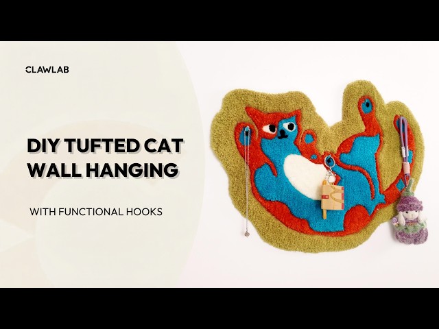 I Turned a Cat Rug into a Wall Organizer 🐱