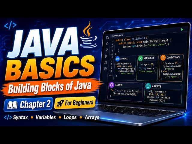 Java OOP Tutorial for Beginners | Chapter 2: Building Blocks of Java