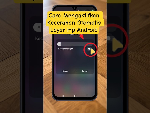 Cara Mengaktifkan Kecerahan Otomatis Layar Hp Android #kecerahanadaftifhp #kecerahanotomatisandroid