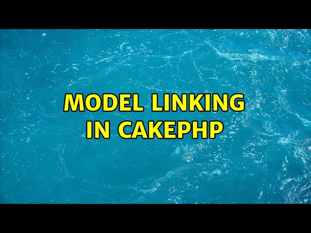 Model linking in CakePHP