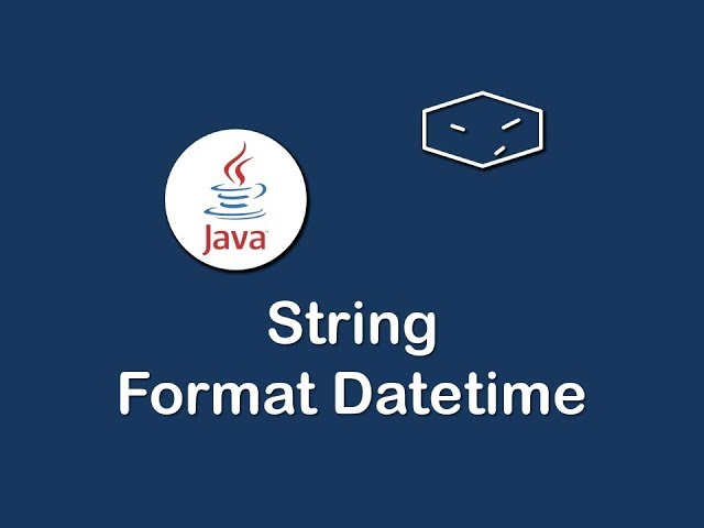 string format datetime in java