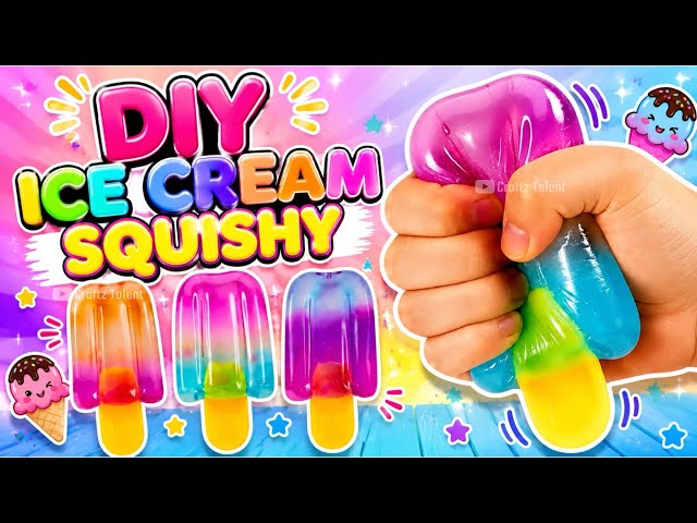 How to make viral ice cream squishy No Cotton & Sponge/ Paper craft/ Easy craft ideas/ art and craft