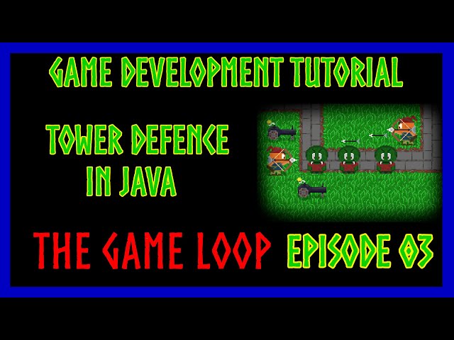 Java Game Development TUTORIAL  - Episode #03 - the GAME LOOP