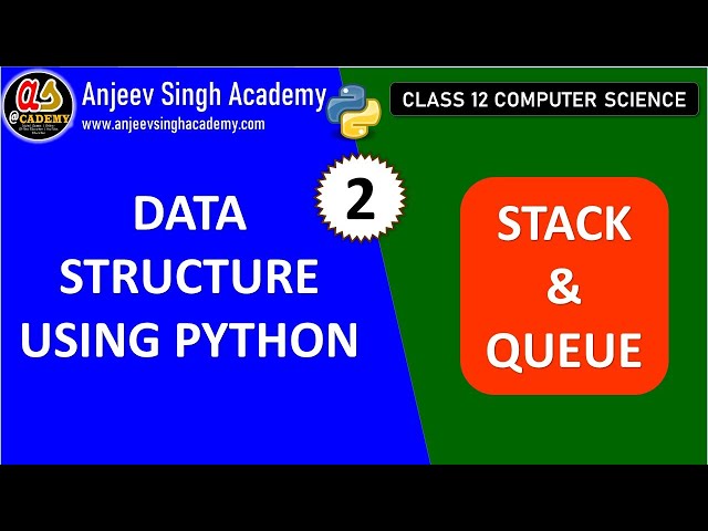 Data Structure | Stack in Python -2 | Implementing Stack | Class 12 Computer Science | Stack Project