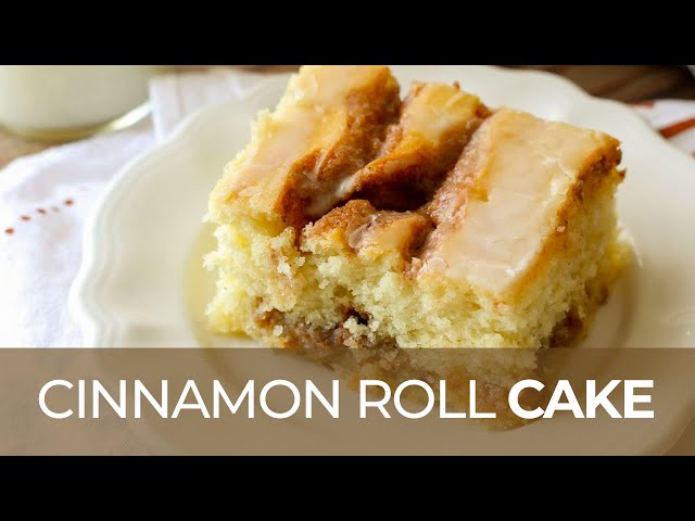 The Most AMAZING Cinnamon Roll Cake Recipe EVER!!