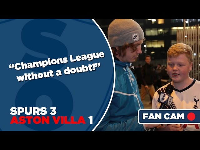 "Champions League Without A Doubt!" | Spurs 3 -1 Aston Villa Fancam | Spurred On