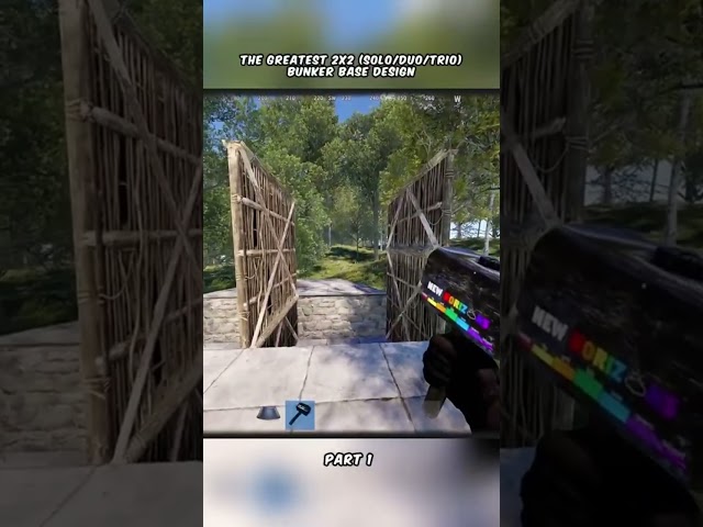 best starter 2x2 Bunker base design for Trio #rust