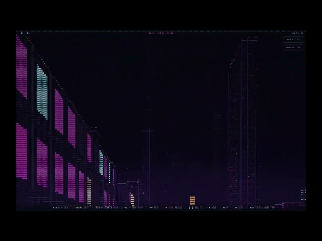Walking Through a Cyberpunk City Rendered Entirely in 3D ASCII