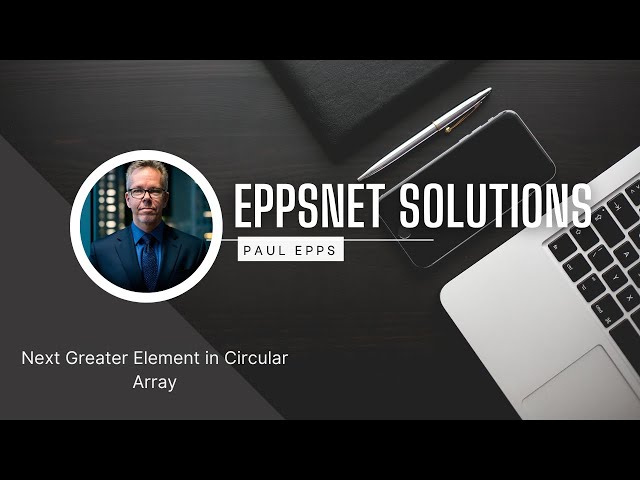 Next Greater Element in Circular Array - Amazon, Microsoft