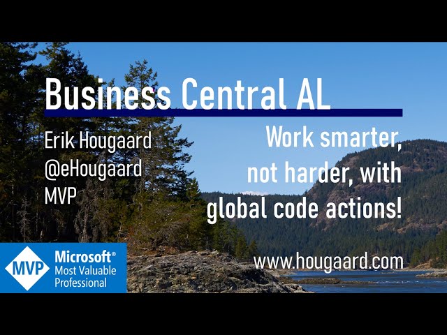 Work smarter, not harder, with global code actions in AL and Business Central