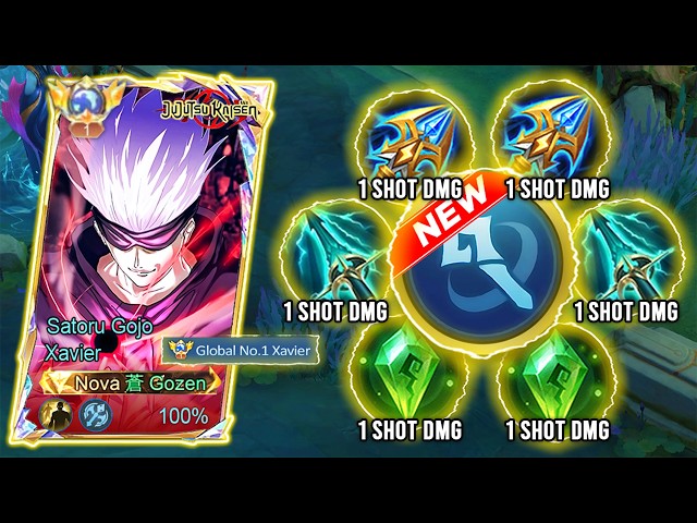 GLOBAL XAVIER BEST 1 HIT BUILD 2026!! (100% BROKEN) - MLBB