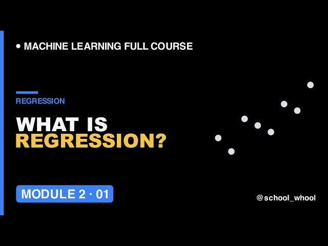 M2L1: What is Regression in Machine Learning? Explained Visually for Beginners | ML Course