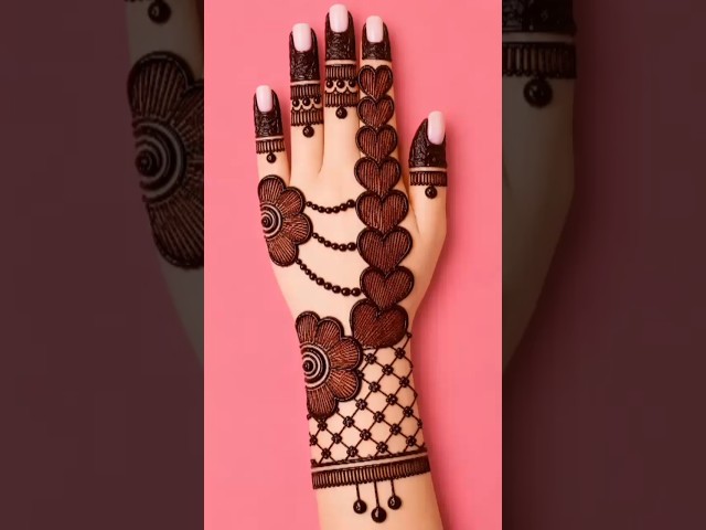 Sawan ke liye Sb se Easy mehndi design #mehndi #mehndidesign #mehandi #henna Sawan Mehndi Design