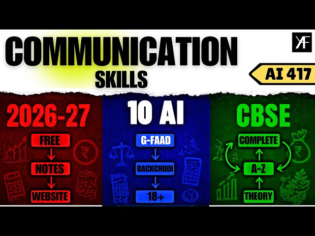 Communication Skills | Class 10 AI 417 | Employability Skills UNIT 1 | Complete One Shot | 2026-27