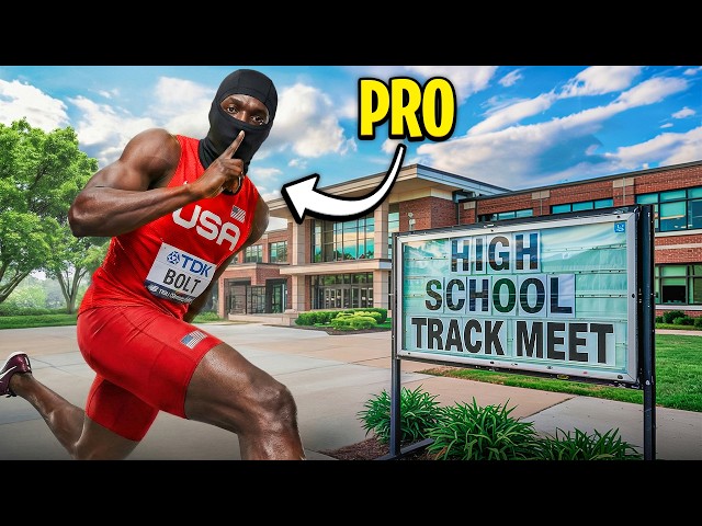 I Snuck A Olympian Into A High School Track Meet