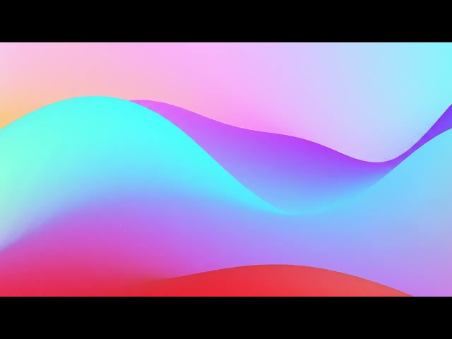 Smooth Wavy Gradient Line Motion 🌈 Silent 1 Hour TV Screensaver | Room Backdrop to Work & Relax 🎨