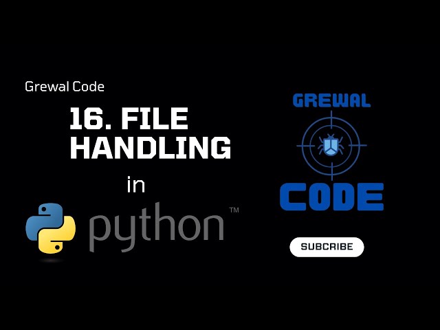 16 File Handling in python | python for cyber secuirty