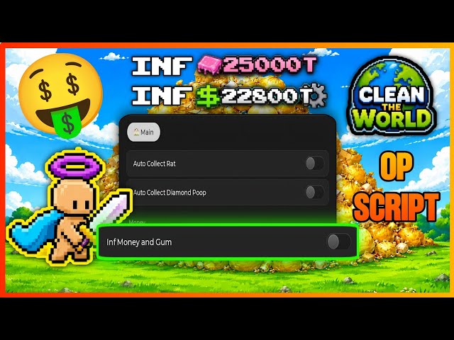 Clean The Wolrd OP SCRIPT🤑 NO KEY!! [USE BEFORE GET PATCHED!!!]