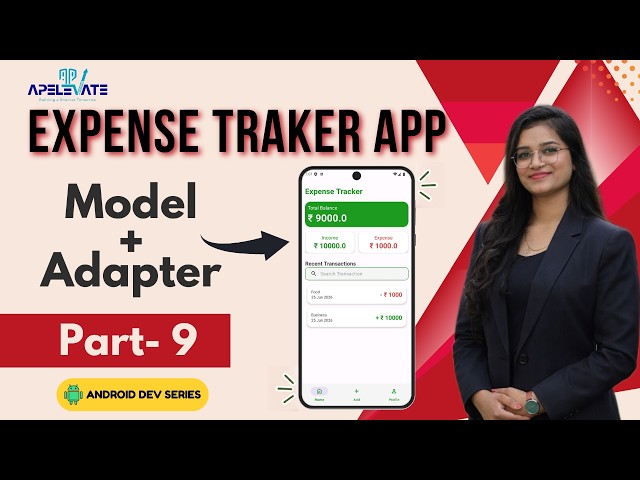 55. Expense Tracker App | Display Firestore Data in RecyclerView | Part 9