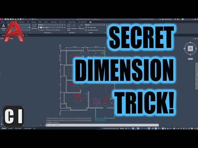 AutoCAD How to Add Dimensions The Easy Way!