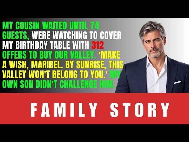 My Cousin Put 312 Land Offers Beside My Birthday Cake -Then My Son Lit Our Blue Warning Candle.