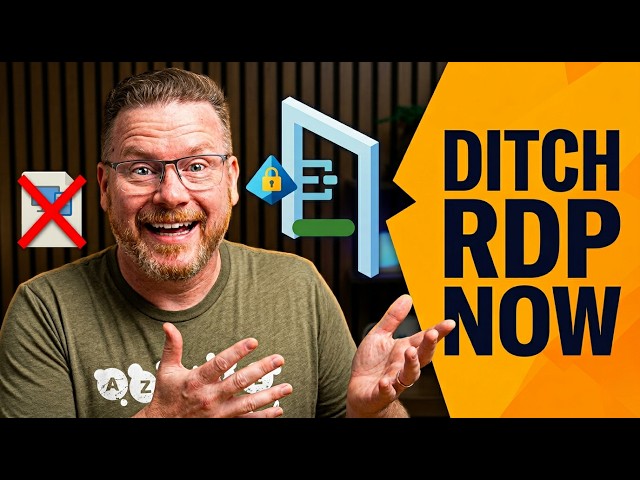Ditch Public RDP Before It's Too Late | Entra ID Bastion Setup