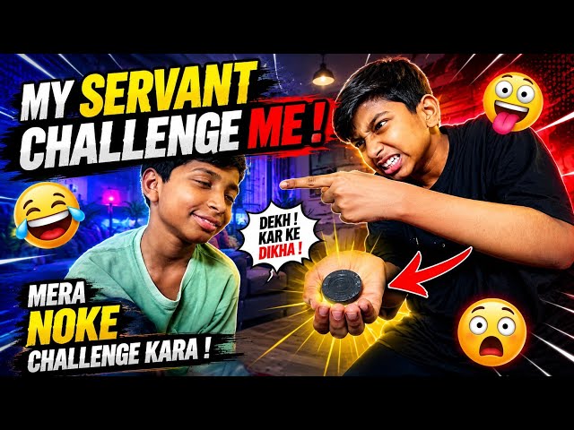 My servant challenge me in carrom 😂