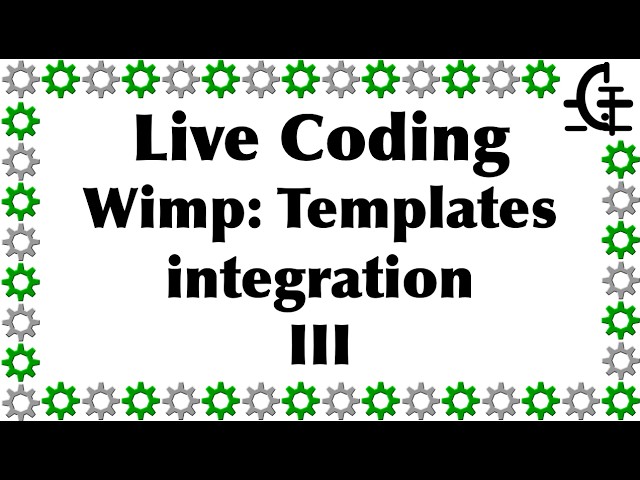 Gerph's live coding - Wimp: Templates integration (part 3)