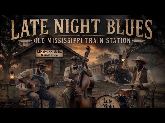 Late Night Blues – Old Mississippi Delta Train Station (1 Hour Delta Blues Session)