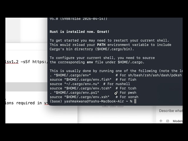 How to install Rust Programming Language in MacOS and VSCode.